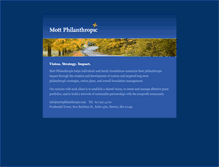 Tablet Screenshot of mottphilanthropic.com